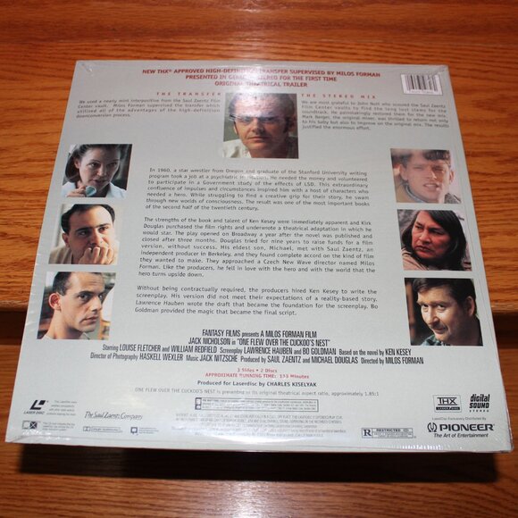 3/$118- new ONE FLEW OVER THE CUCKOO'S NEST Pioneer Special Edition 2-Laserdisc - Picture 3 of 8
